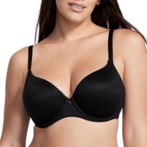 Victorias Secret BODY BY VICTORIA Smooth Lightly Lined Demi Bra Black Size 38DDD